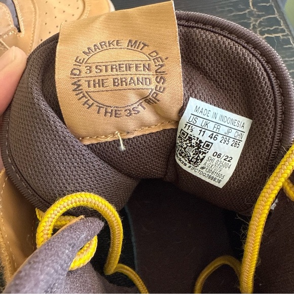 Adidas Originals Forum Mid sneakers in light brown size 11.5 - Picture 8 of 13